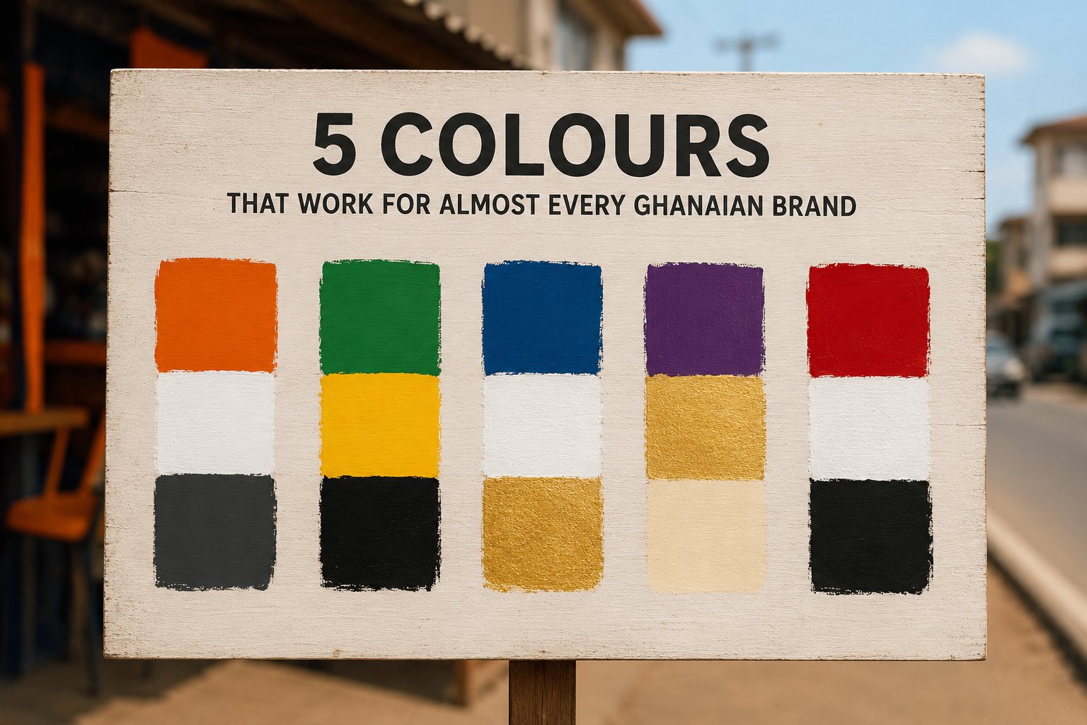 Five colours that work for almost every Ghanaian brand