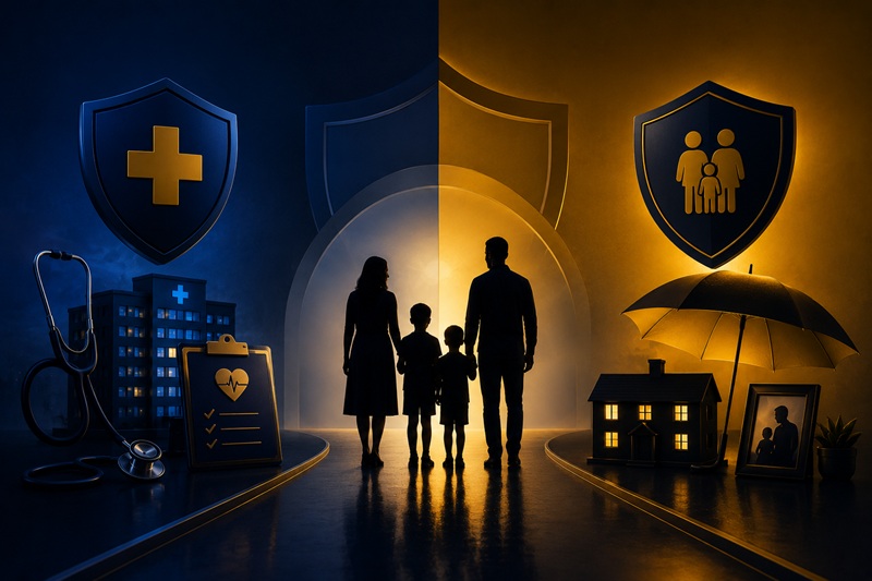 Life Insurance vs Health Insurance — What's the Difference?